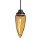 Besa Lighting Sulu Cord Pendant, Amber Bubble, Black Finish, 1x60W Incandescent 1JT-SULUAM-BK - alternate 1
